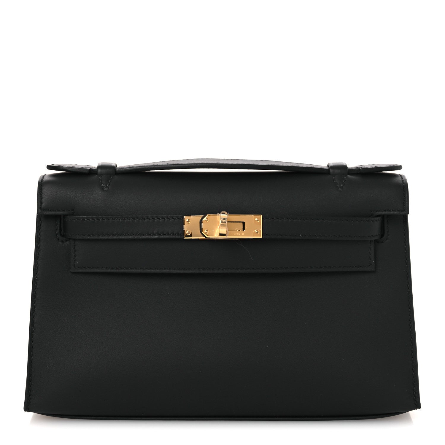 Hermes Swift Kelly Pochette Clutch Black 1 of 12