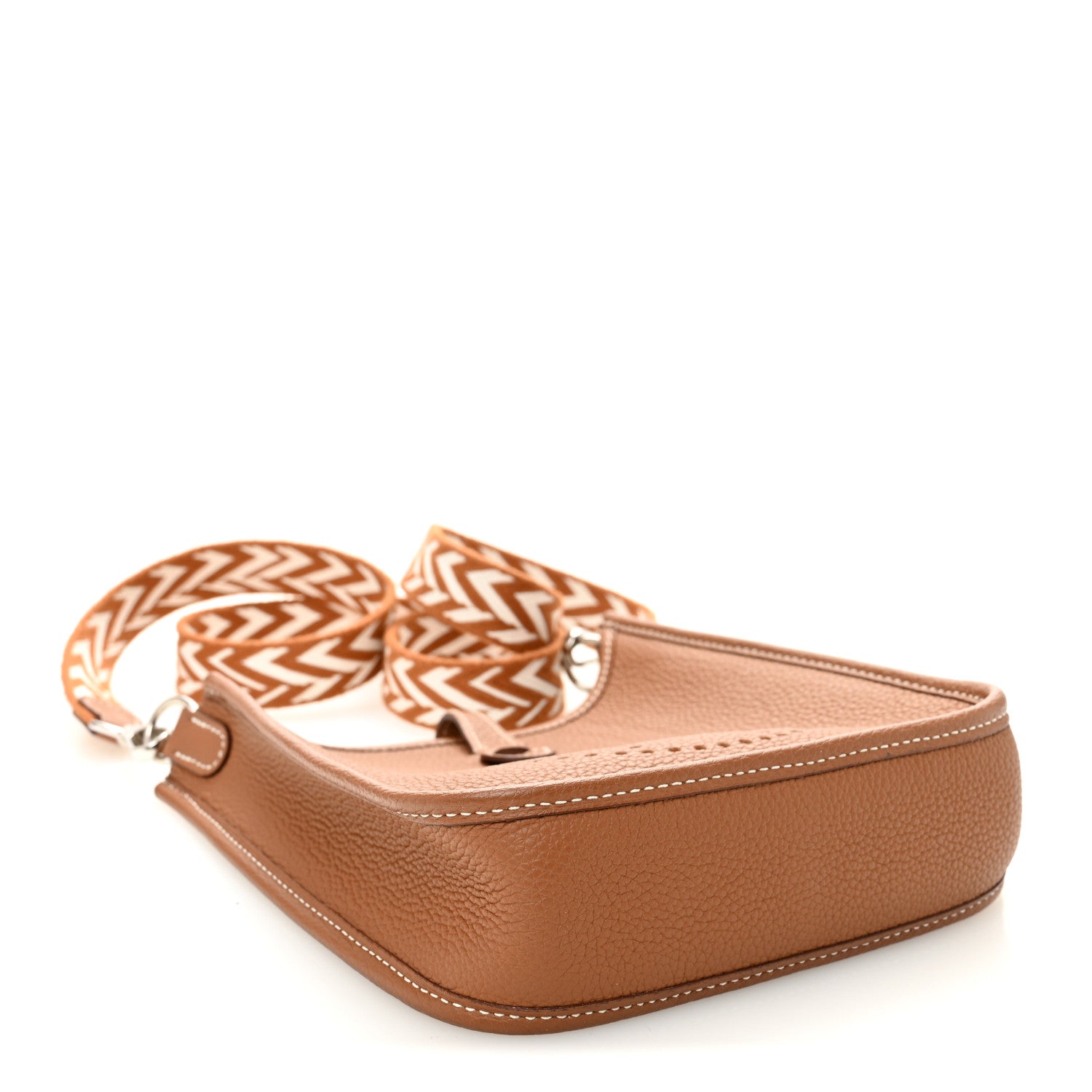 Hermes Taurillon Maurice Amazone Evelyne TPM Gold White 1882370
