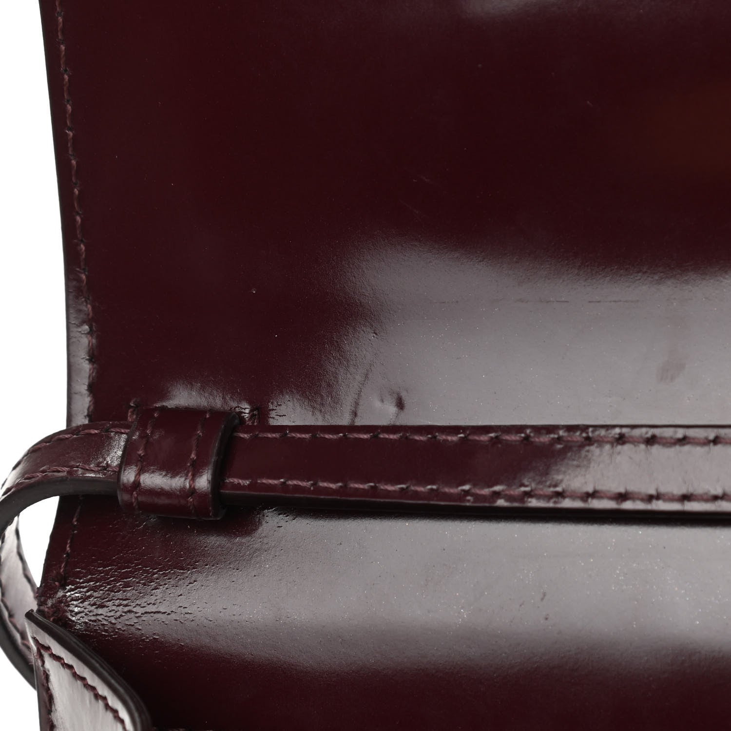 Off-White Calfskin Jitney 0.7 Rent Money Crossbody Bag Burgundy 15 of 16