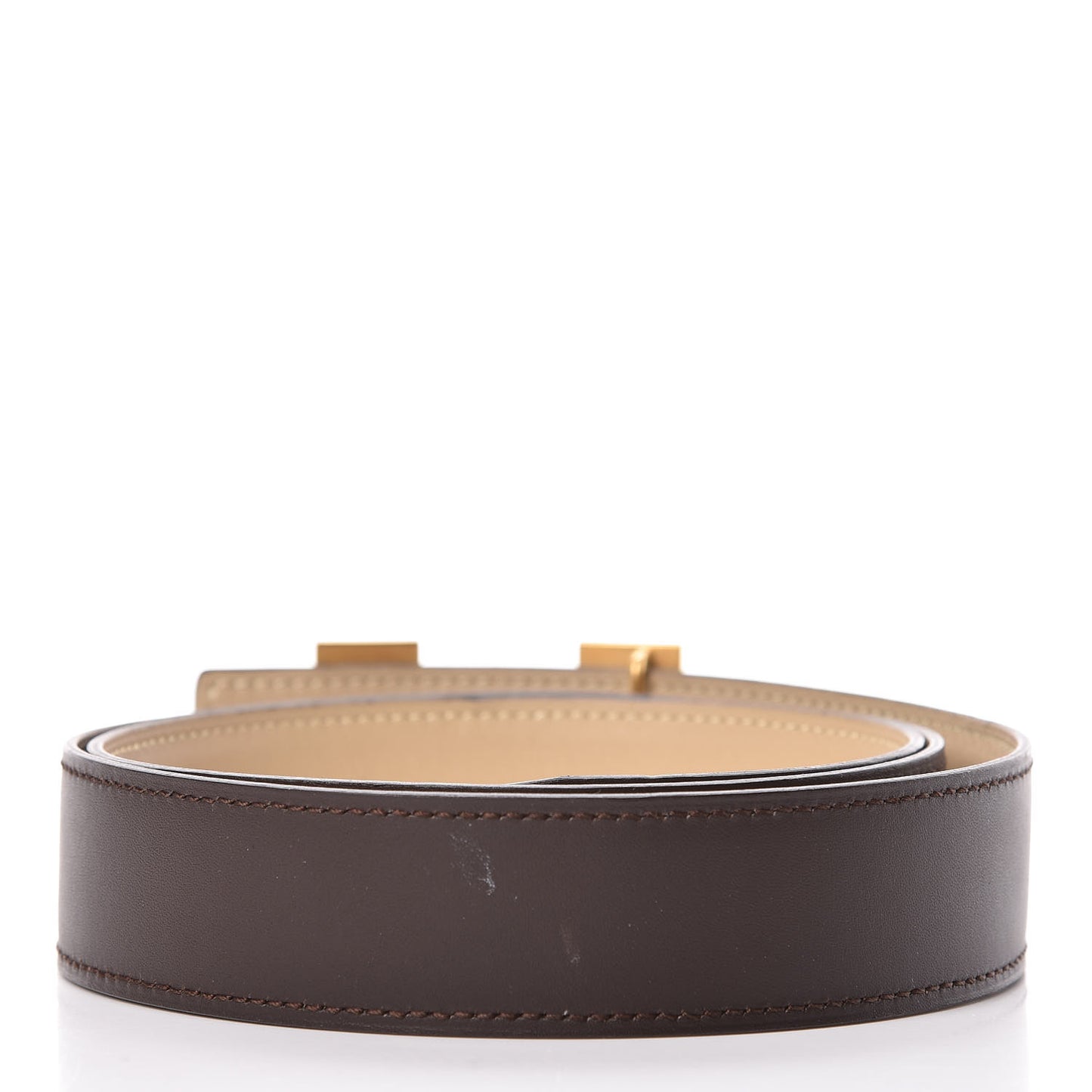 Chamonix Swift Strie 32mm H Belt 90 Chocolate Parchemin