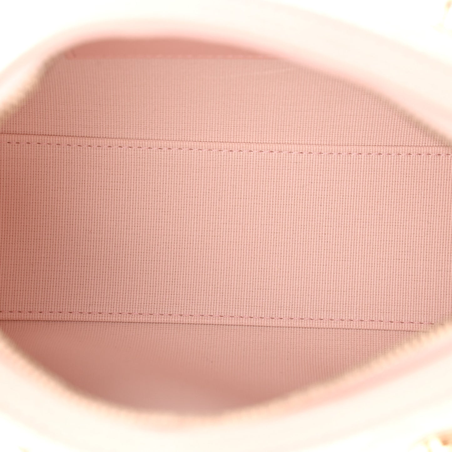 Caviar Quilted Barrel Clutch With Chain Light Pink