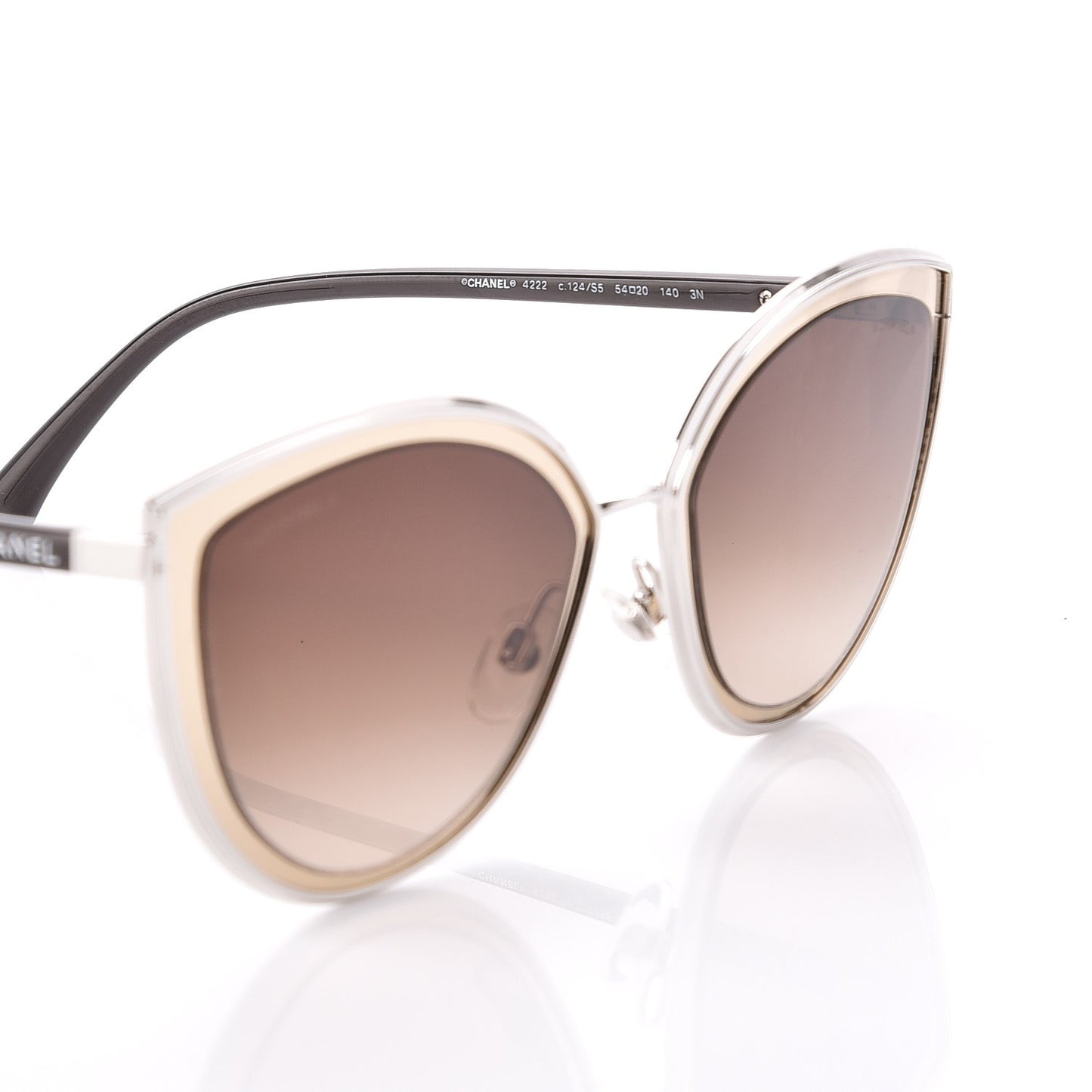 Metal Cat Eye Sunglasses 4222 Gold