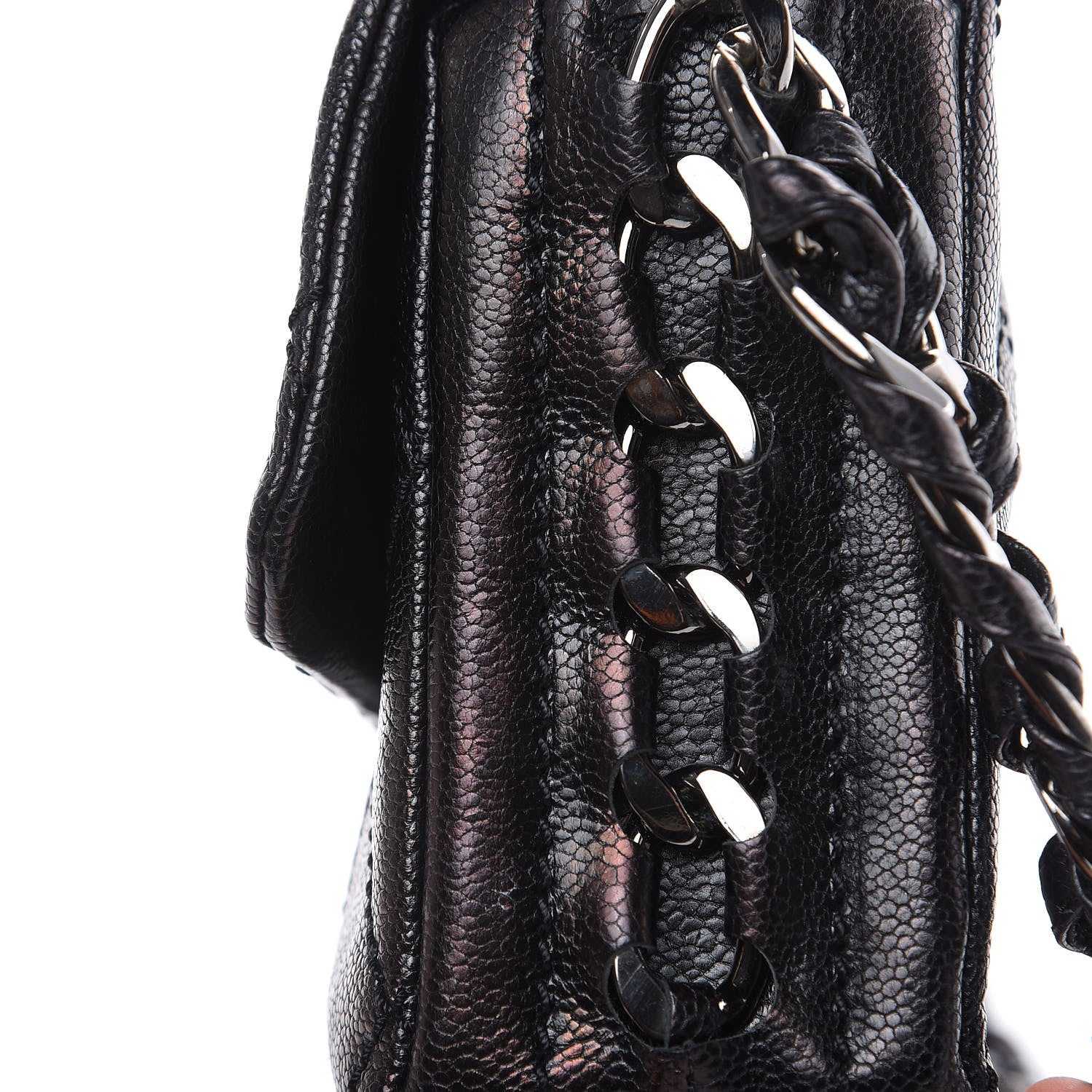 Chanel Glazed Caviar Quilted Modern Chain Flap Black 13 of 15