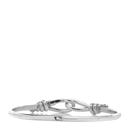 Tiffany Sterling Silver Paloma Picasso Knot Hinged Bangle Bracelet 3 of 4