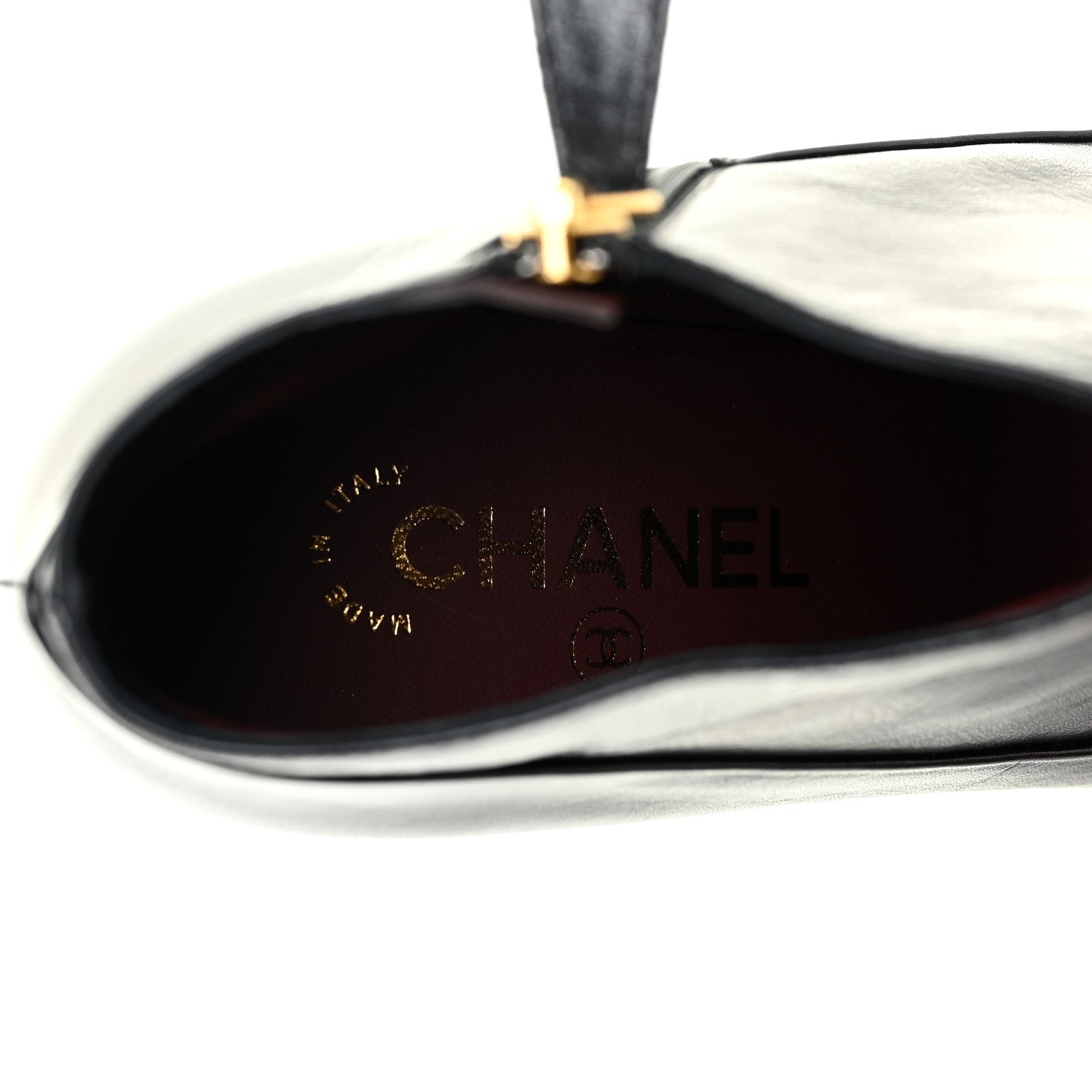 Chanel Lambskin Booties 37.5 Black 13 of 14