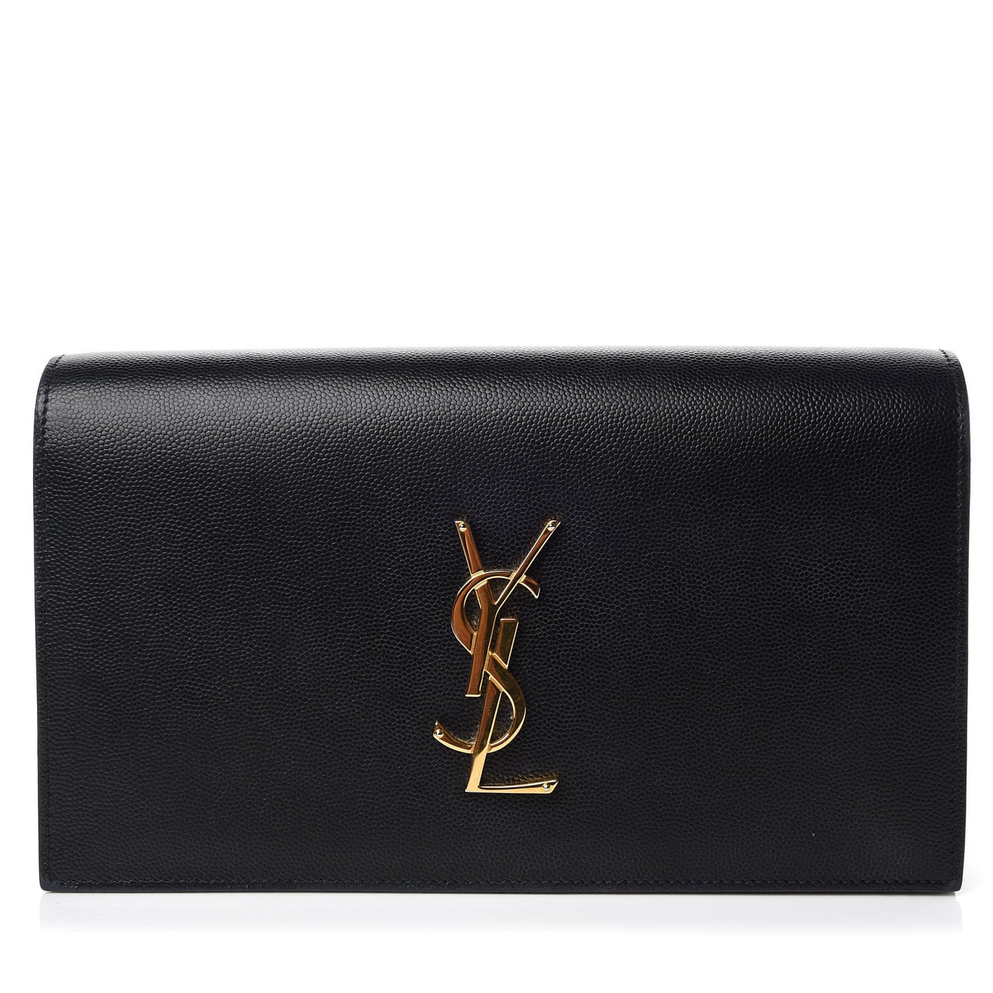 Grain De Poudre Classic Monogram Kate Clutch Black