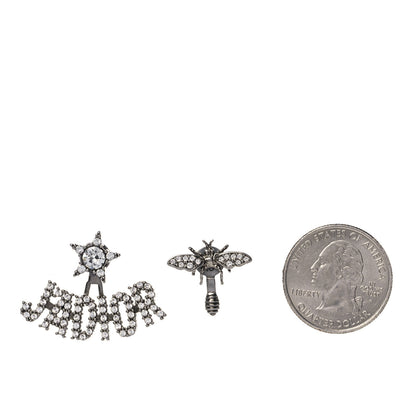 Christian Dior Palladium Crystal J'adior Earrings 2 of 6