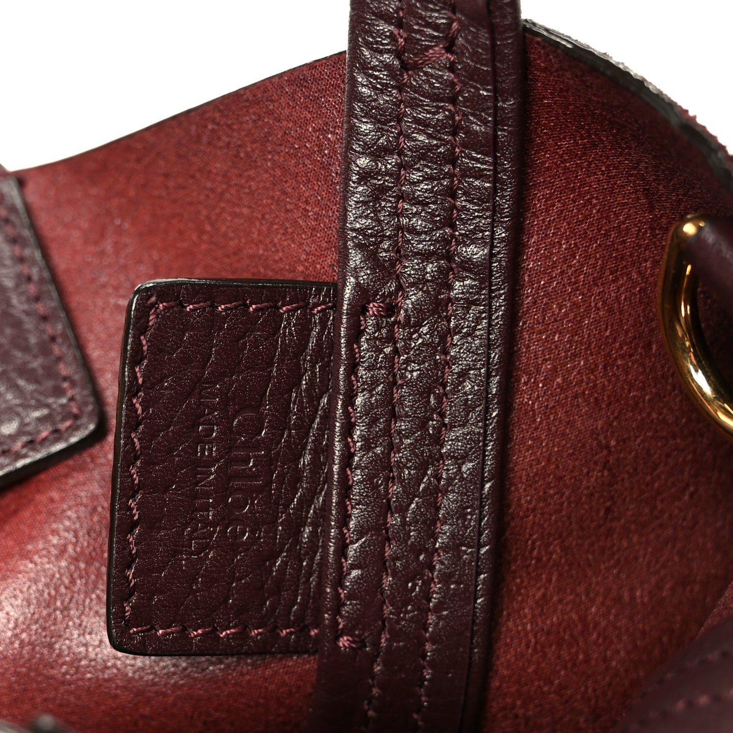 Suede Small Spin Tote Deep Violine