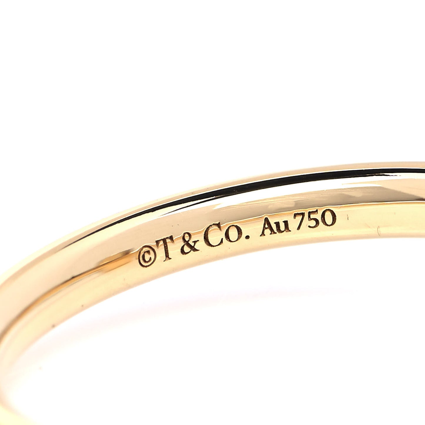 18K Yellow Gold T T1 Ring 61 9.5