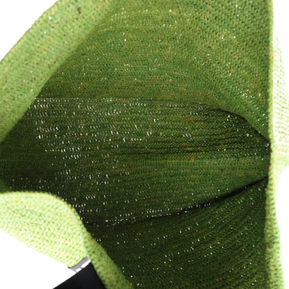 Loewe Raffia Paulas Ibiza Fold Shopper Tote Green 5 of 10