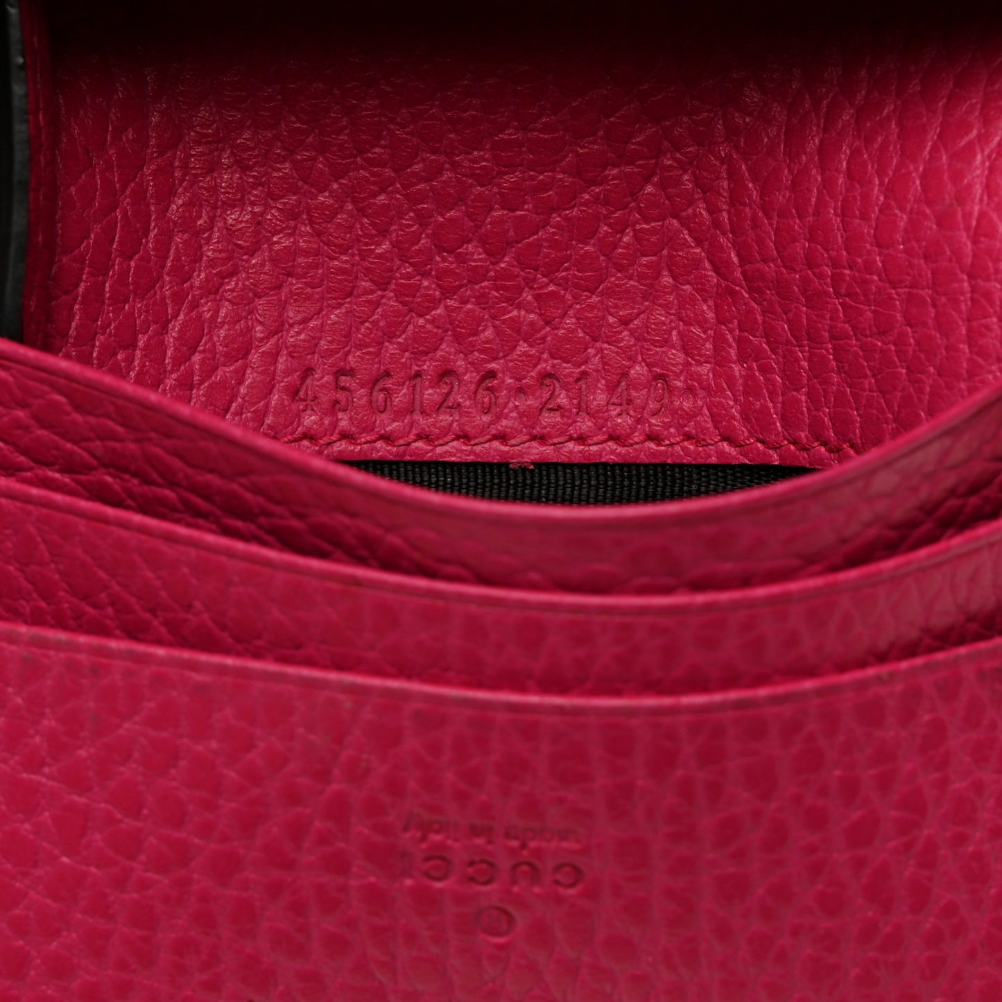 Dollar Calfskin GG Marmont Card Case Box Pink
