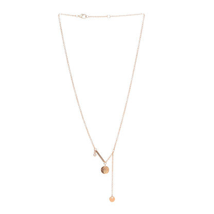 Hermes 18K Rose Gold Diamond TPM Ex-Libris Pendant Necklace 3 of 6