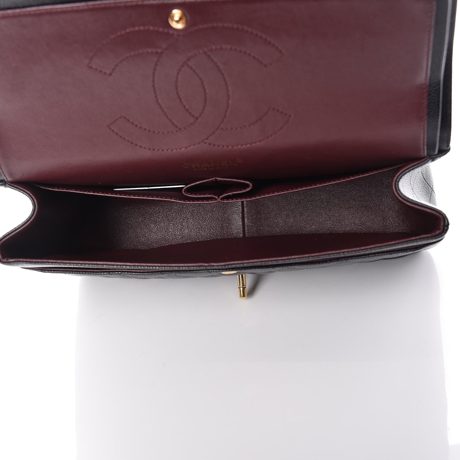 Chanel Caviar Quilted Jumbo Double Flap Black 5 of 9