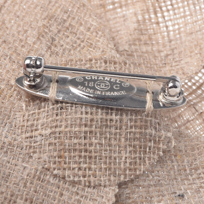 Chanel Linen Camellia Pin Brooch 4 of 4