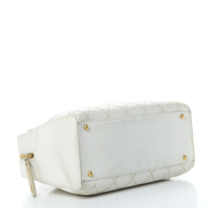 Chanel Calfskin Wild Stitch Top Handle Bag White 4 of 26