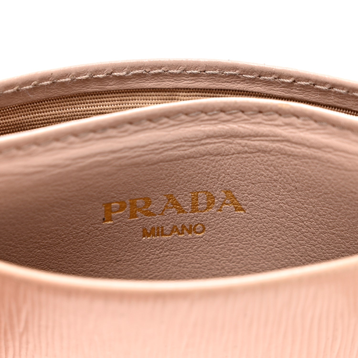 Prada Vitello Move Metal Card Case Cammeo 6 of 11