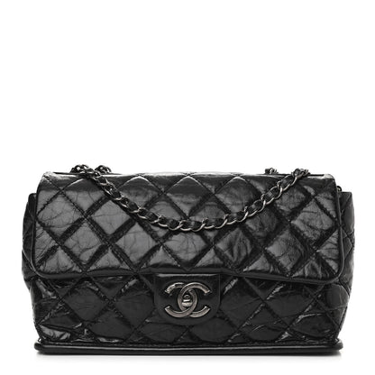 Chanel Aged Calfskin Flap Black 1 of 10