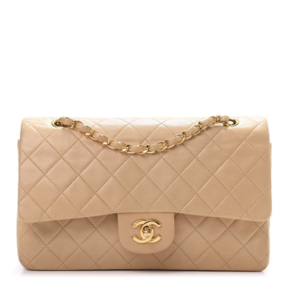 Chanel Lambskin Quilted Medium Double Flap Beige 1 of 12