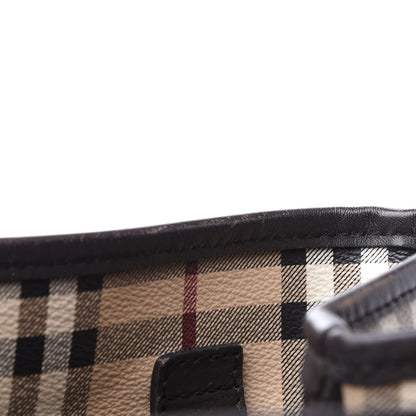 Burberry Haymarket Check Small Canterbury Tote Chocolate 6 of 10