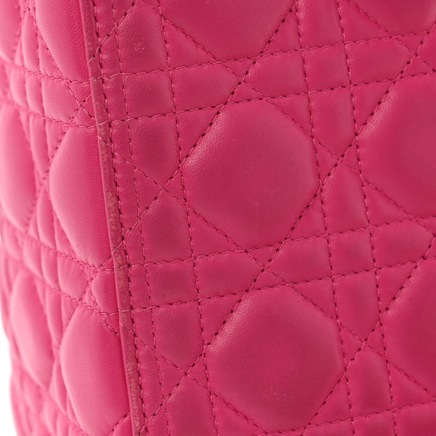 Christian Dior Lambskin Cannage Medium Lady Dior Pink 13 of 14