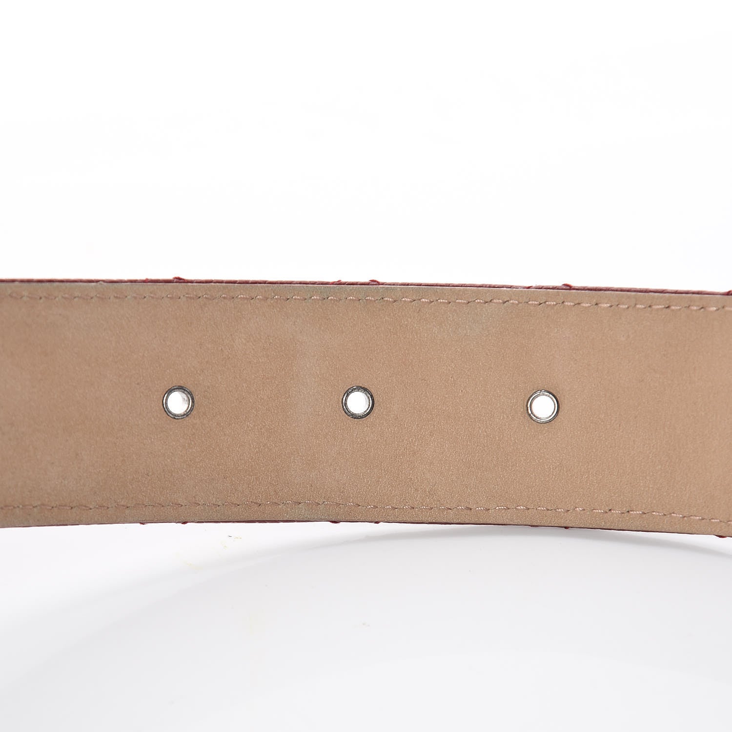 Chanel Caviar Quilted CC Belt 95 38 Red 7 of 11