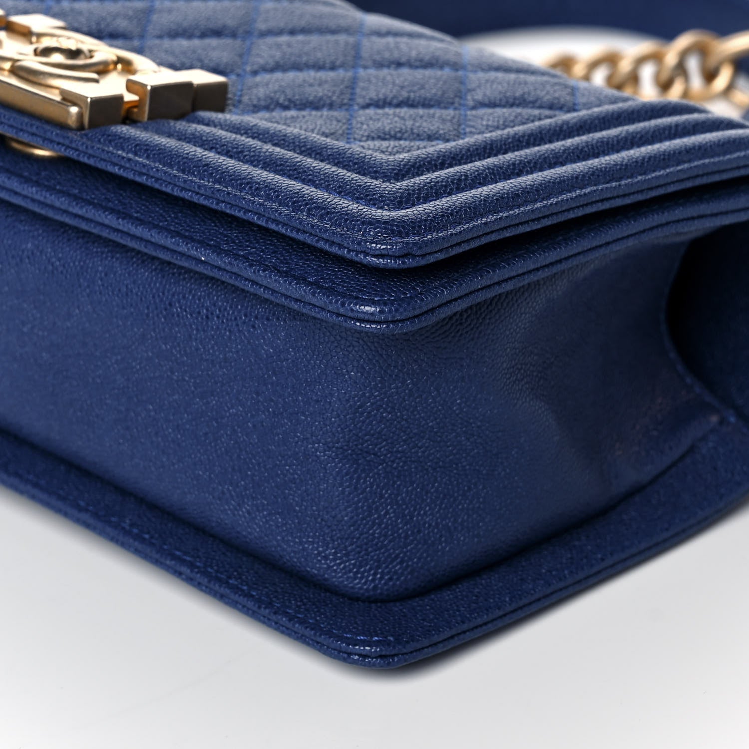 Chanel Caviar Quilted Small Boy Flap Blue 10 of 12