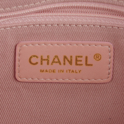 Chanel Fabric Patchwork Medium Flap Bag Pink 6 of 8