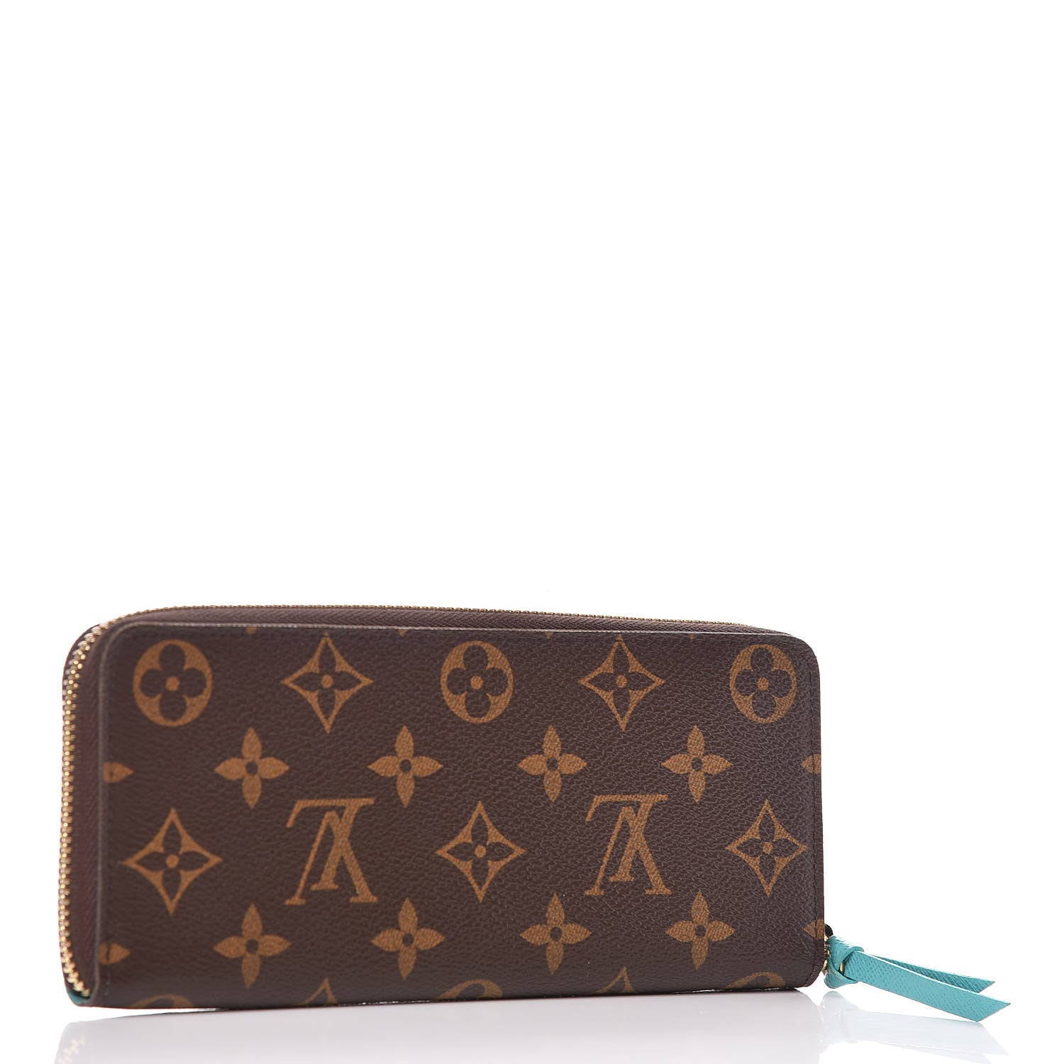 Louis Vuitton Monogram Clemence Wallet Turquoise 3 of 7