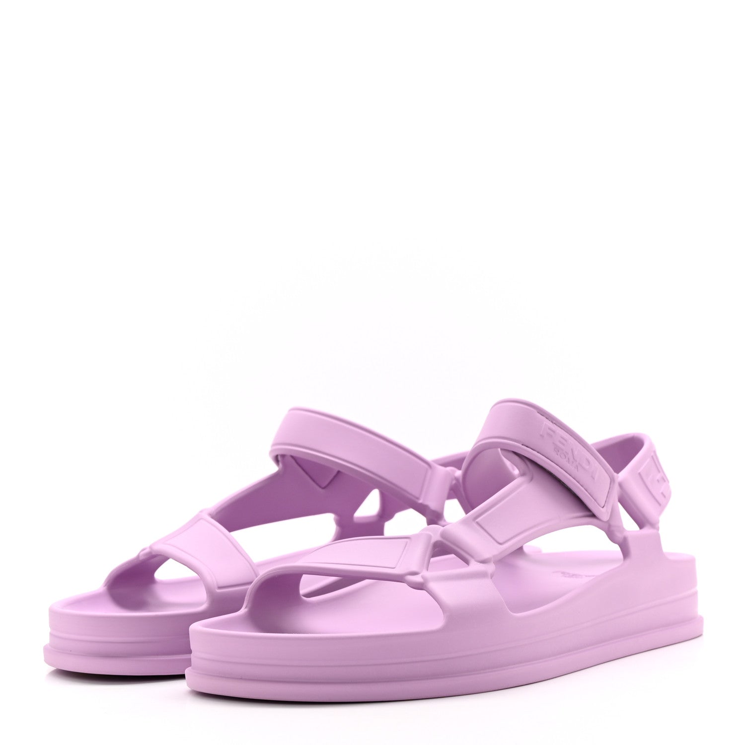 Fendi Rubber FF Sporty Hiker 25mm Sandals 41 Violetta 3 of 9