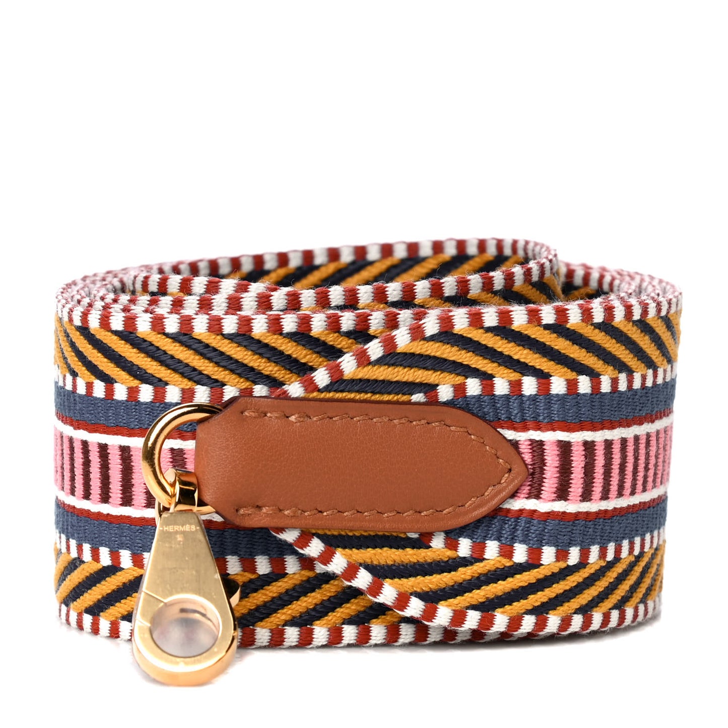 Toile Swift 50mm Sangle Cavale Shoulder Strap Ambre Rose D'Ete Gold