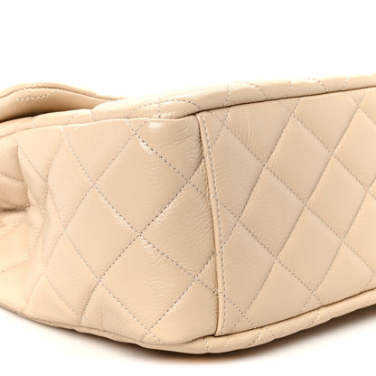 Chanel Grained Calfskin Quilted XXL Travel Flap Bag Beige 10 of 12