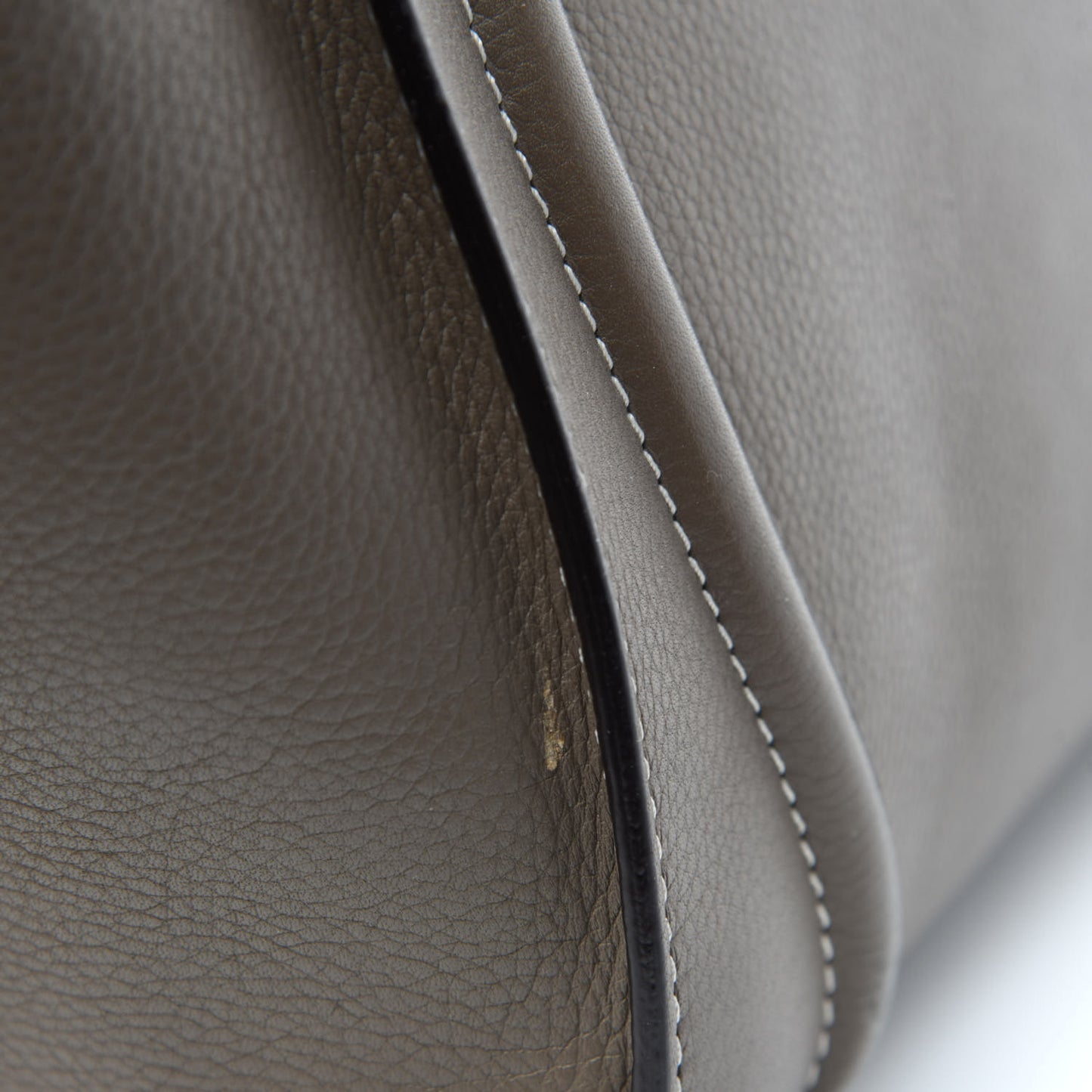 Drummed Calfskin Mini Luggage Souris