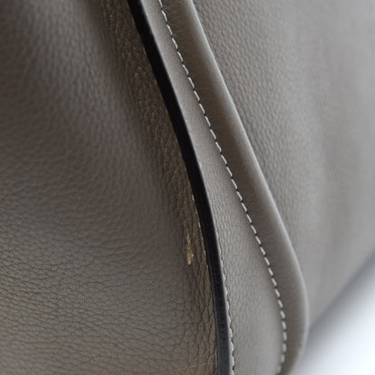 Celine Drummed Calfskin Mini Luggage Souris 10 of 15