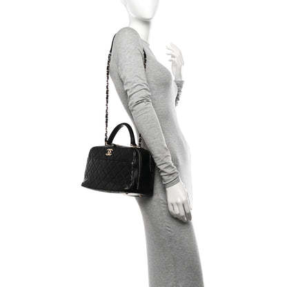 Chanel Lambskin Quilted Medium Trendy CC Bowling Bag Black 2 of 10