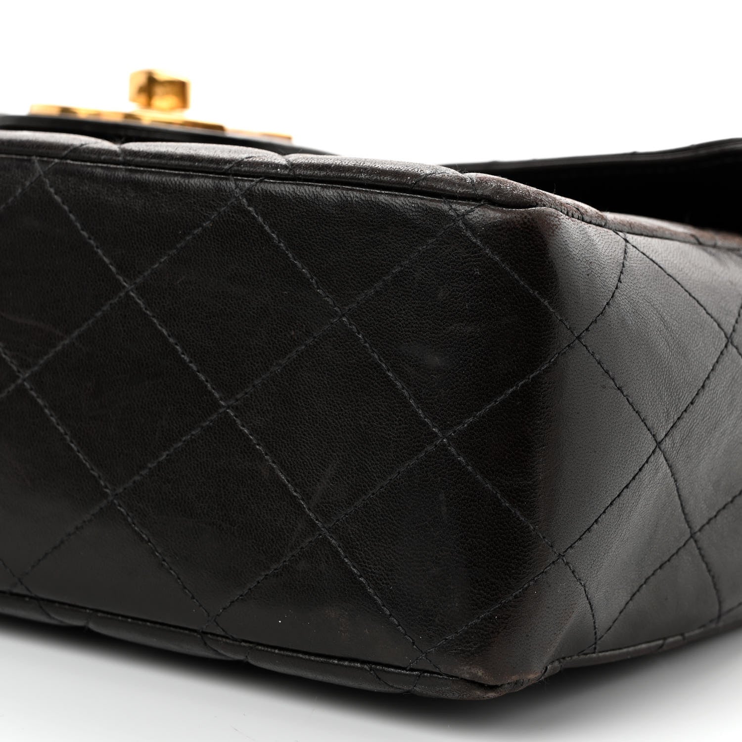 Chanel Lambskin Quilted XL Jumbo Single Flap Black 10 of 16