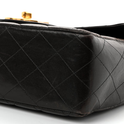 Chanel Lambskin Quilted XL Jumbo Single Flap Black 10 of 16