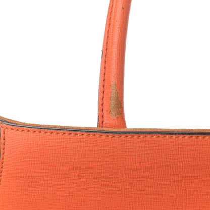 Fendi Vitello Elite Regular 2Jours Tote Arancio 13 of 21
