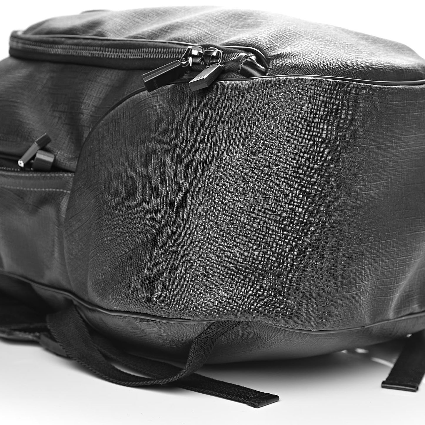 Coated Canvas Interlocking G Travel Backpack Black