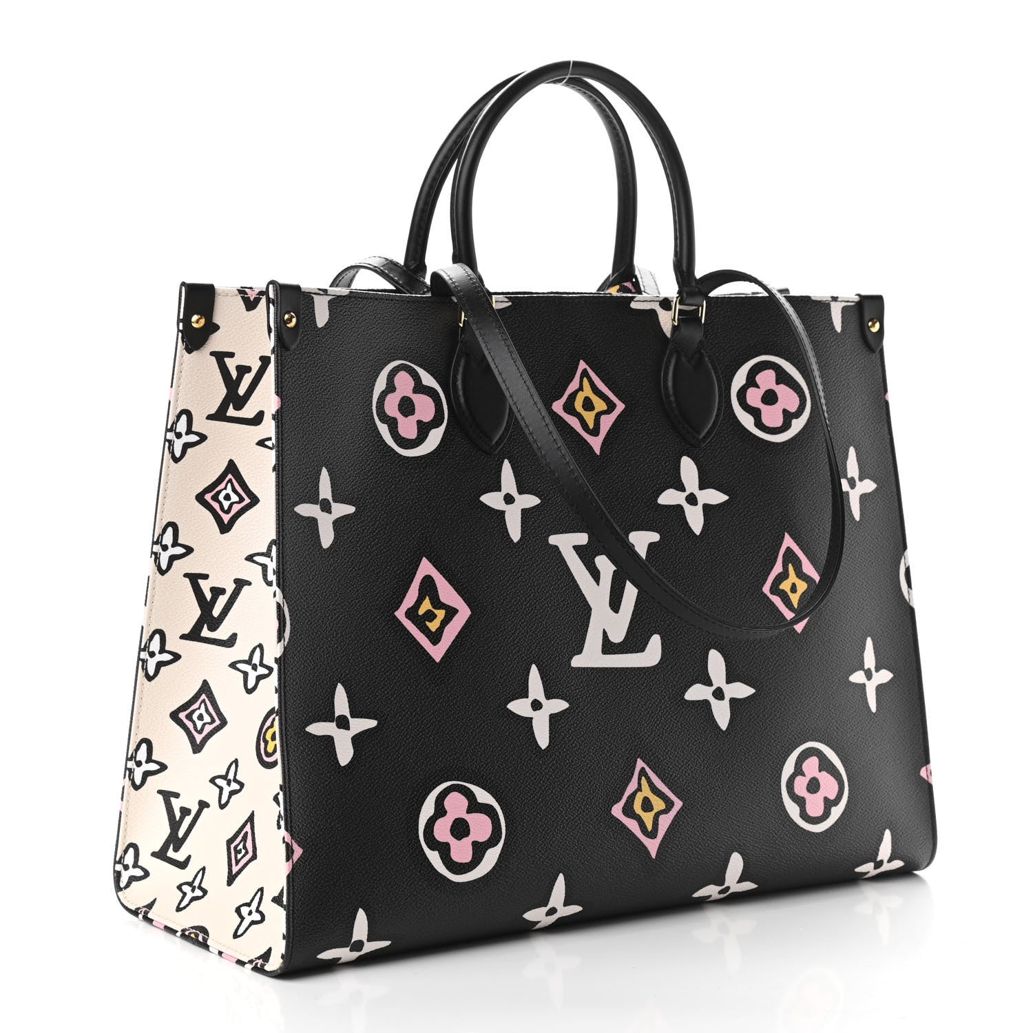 Louis Vuitton Monogram Giant Wild At Heart Onthego GM Black 3 of 10