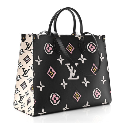 Louis Vuitton Monogram Giant Wild At Heart Onthego GM Black 3 of 10