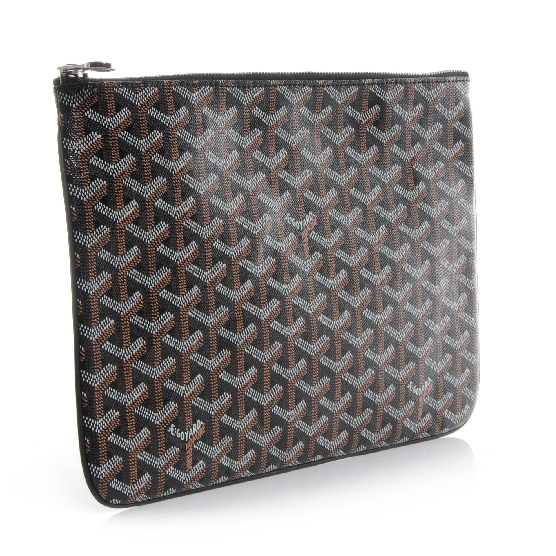 Goyard Goyardine Senat Pochette MM Black 3 of 8