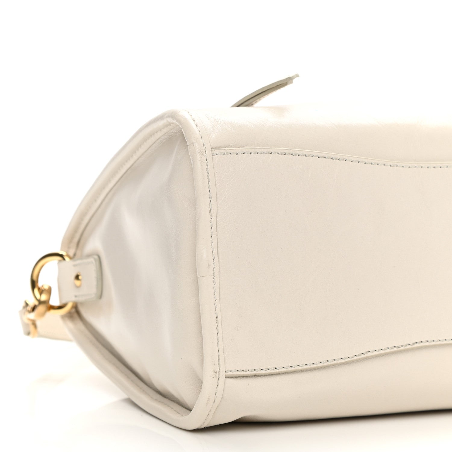 Miu Miu Vitello Shine Zip Tote Talco 8 of 10