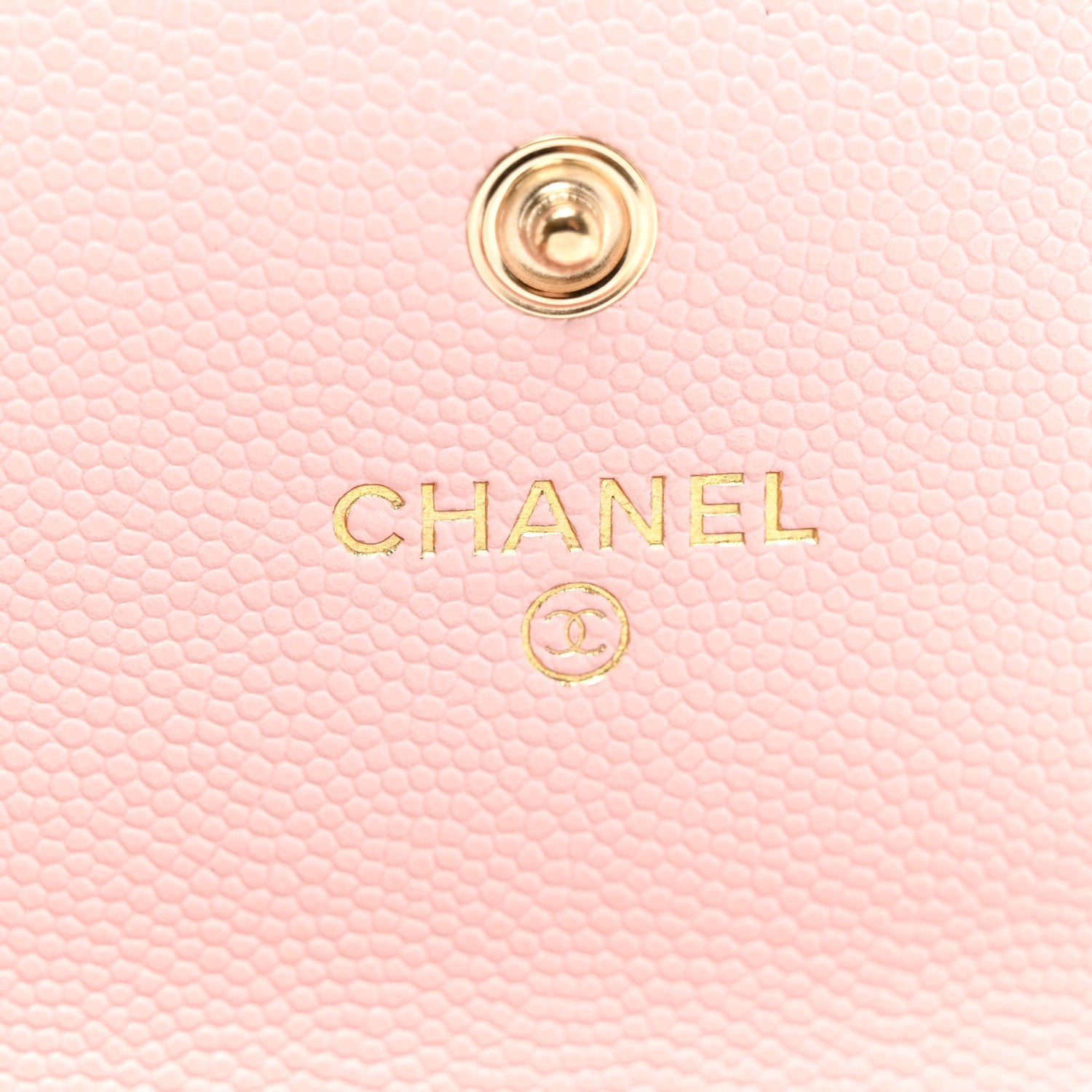 Chanel Caviar Quilted Crystal CC Large Gusset Flap Wallet Pink 5 of 8