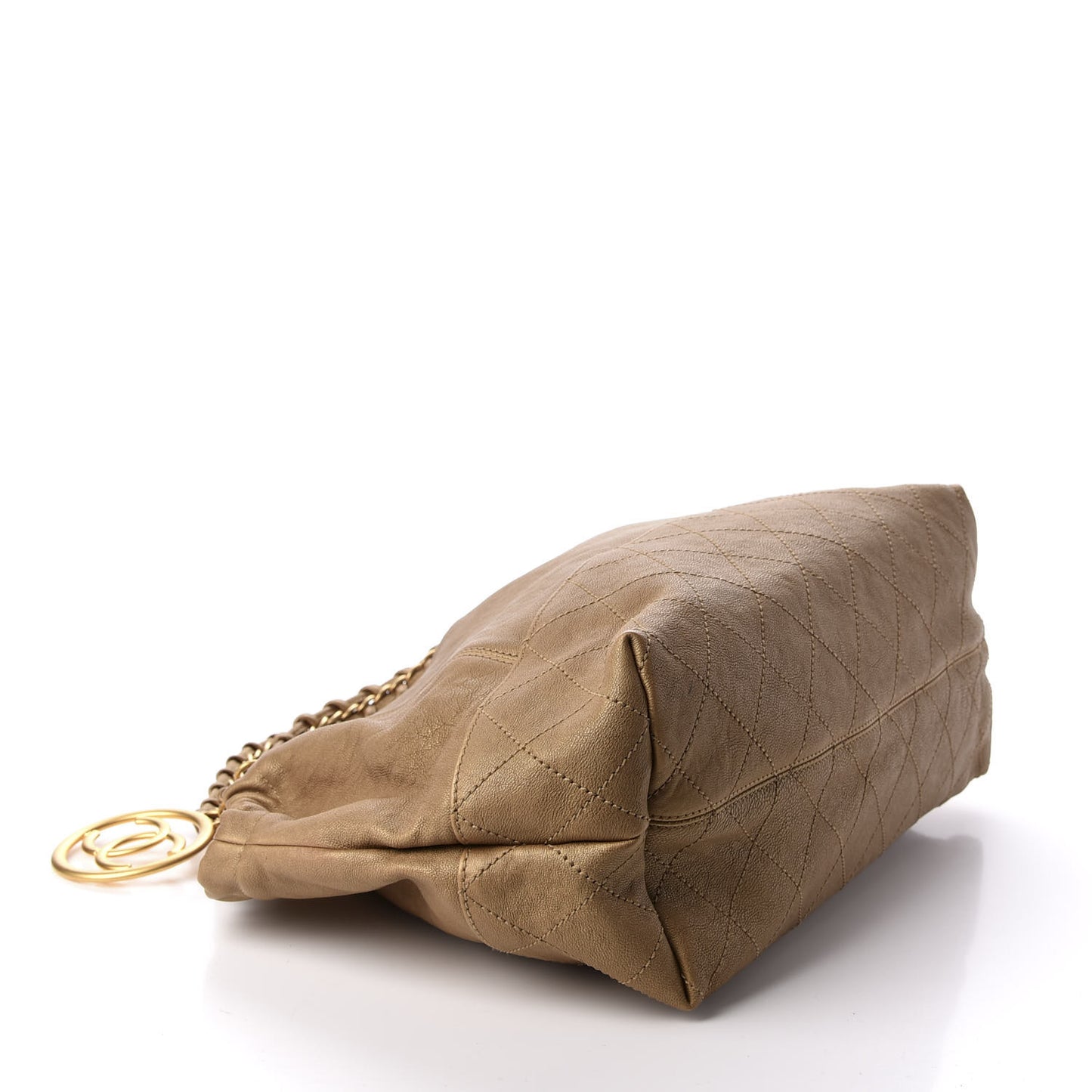 Metallic Calfskin Baby Coco Cabas Gold