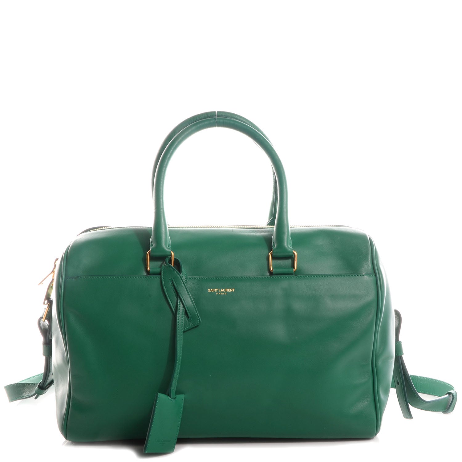 Saint Laurent Calfskin Leather Classic Duffle 6 Green 1 of 8