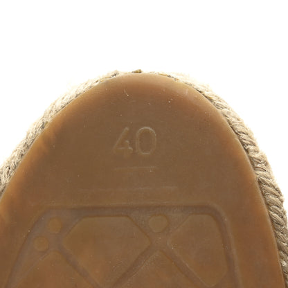 Chanel Lambskin CC Espadrilles 40 Black 7 of 11