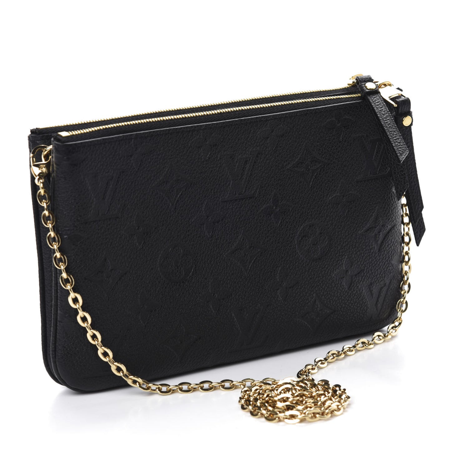 Empreinte Double Zip Pochette Black