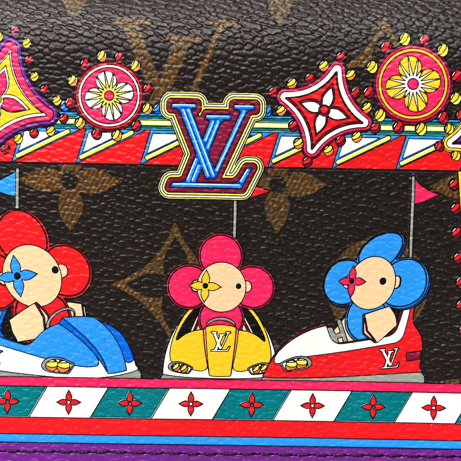 Louis Vuitton Monogram 2020 Christmas Animation Sarah Wallet Coquelicot 7 of 10
