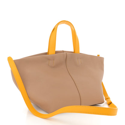 Mansur Gavriel Calfskin Tulipano Bag Nocciola Yellow 3 of 11