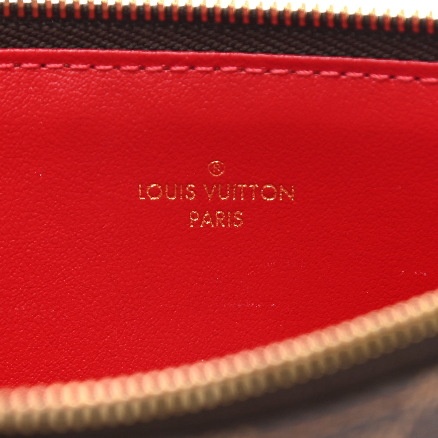 Louis Vuitton Damier Ebene Felicie Chain Wallet Zippered Insert 6 of 6